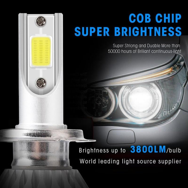C6 LED Headlight Kit H3- 6000k , 3800lumens